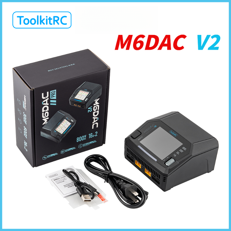 Drone Racing Charger - Cargador de Batería Lipo ToolkitRC M6DAC