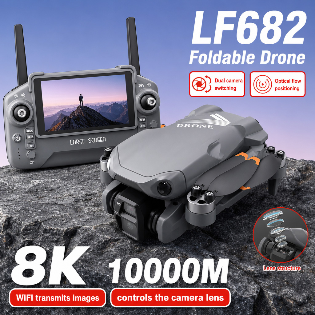Drone Racing Camera - Dron Aéreo LF682 con Cámaras Duales