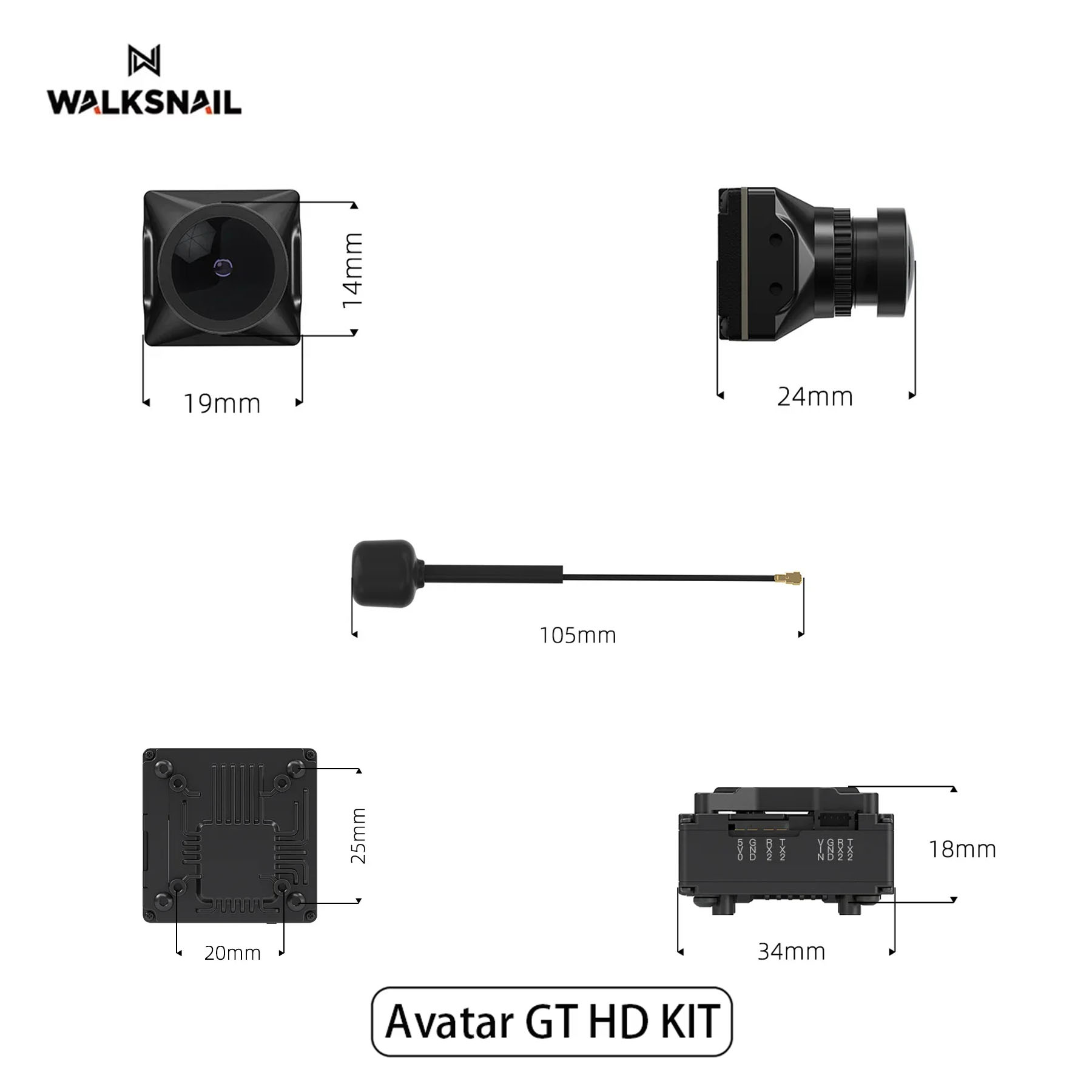 Walksnail Avatar GT HD KIT 2W  - Drone Racing Antenna reseña y precio