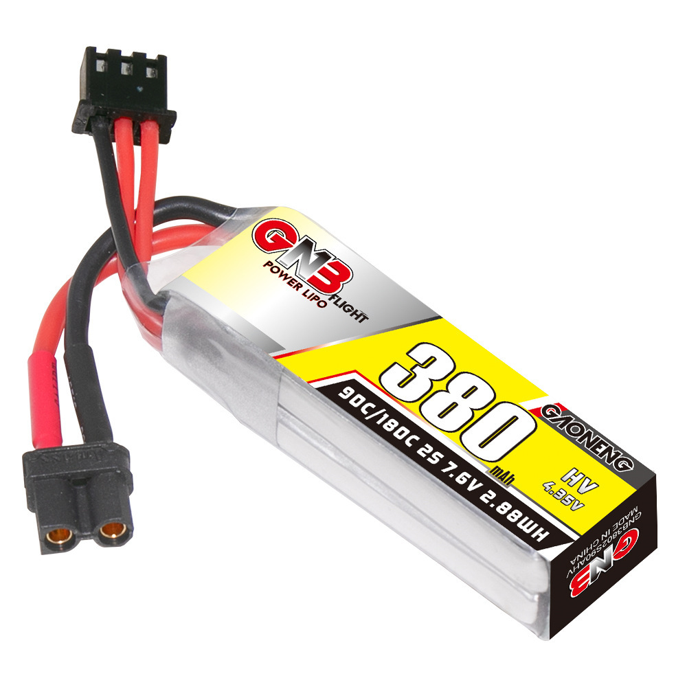 Batería Lipo GNB 2S 7,6 V 380m - Drone Racing Battery reseña y precio