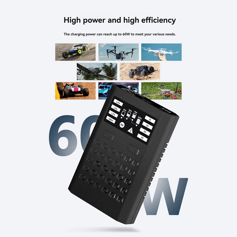 Cargador de batería de 60W, ca - Drone Racing Charger reseña y precio